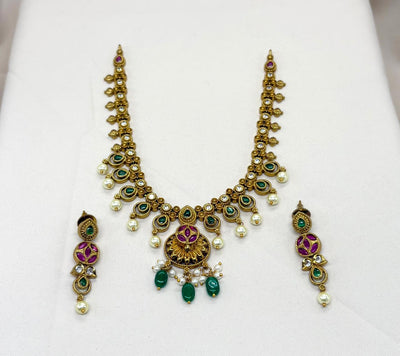 Nakshi finishing Short Necklace