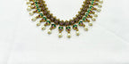 Nakshi finishing with white pearls Short Necklace