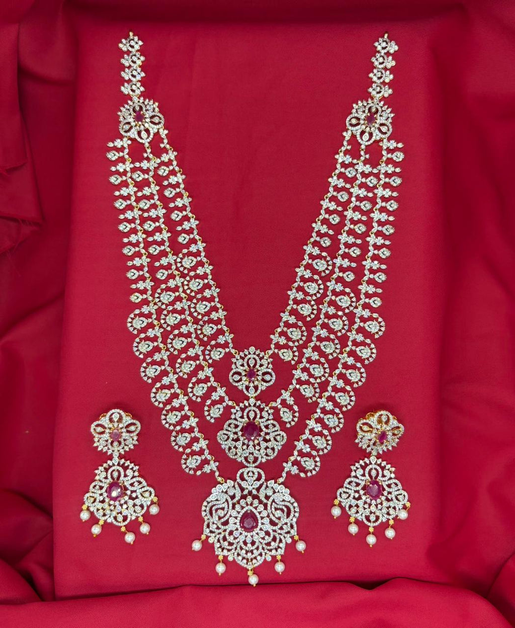 Gj polish Three Layered Long Necklace