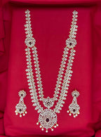 Gj polish purple Stones  Long Necklace