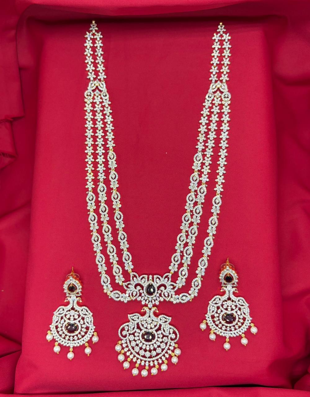 GJ Polishing Flower Designed Long Necklace