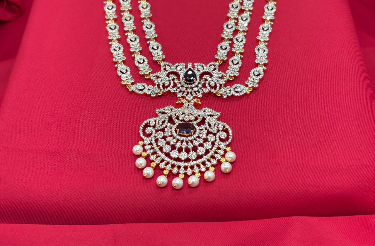 GJ Polishing Flower Designed Long Necklace