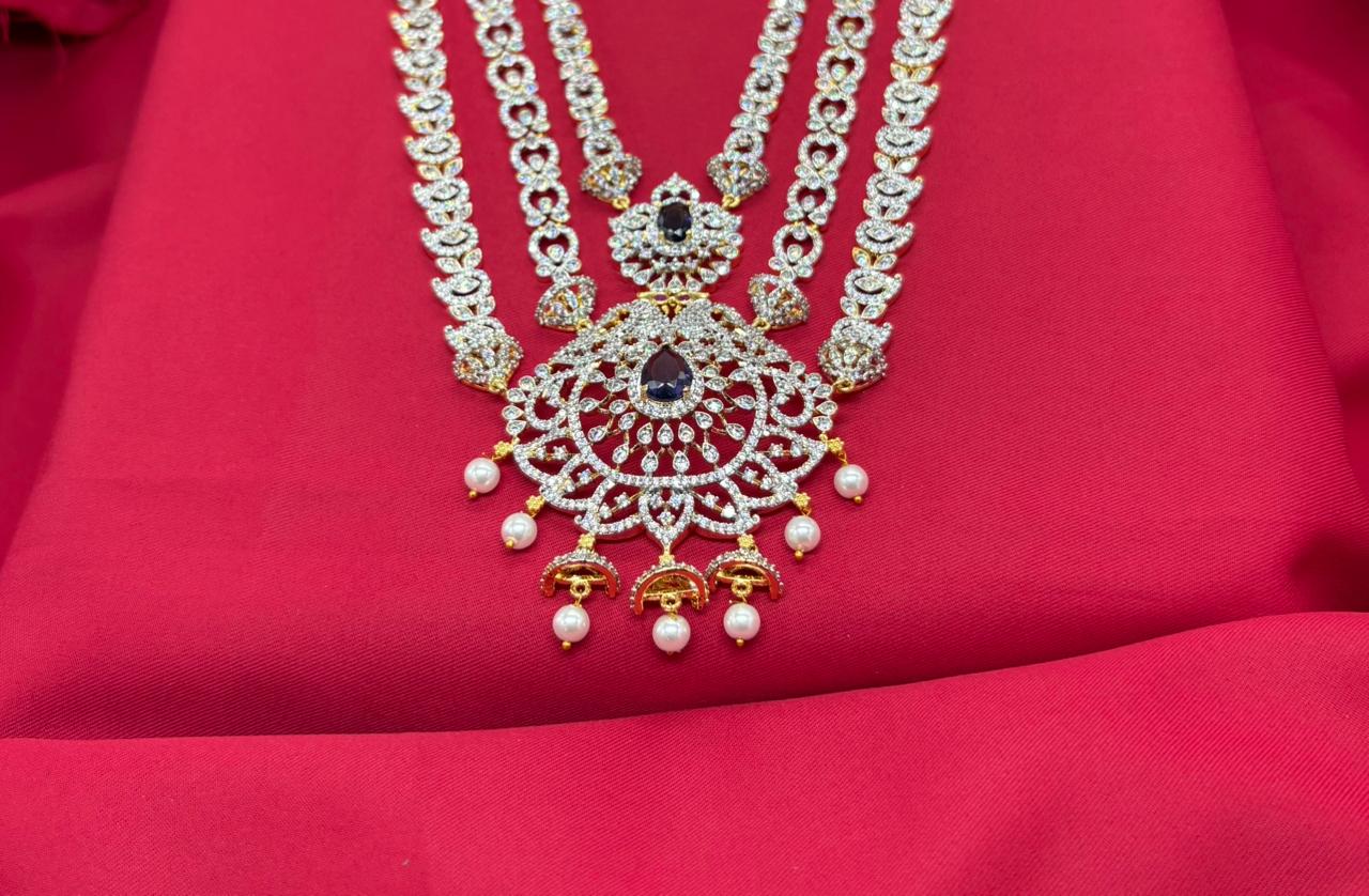 Gj polishing With peacock Designed Long Necklace