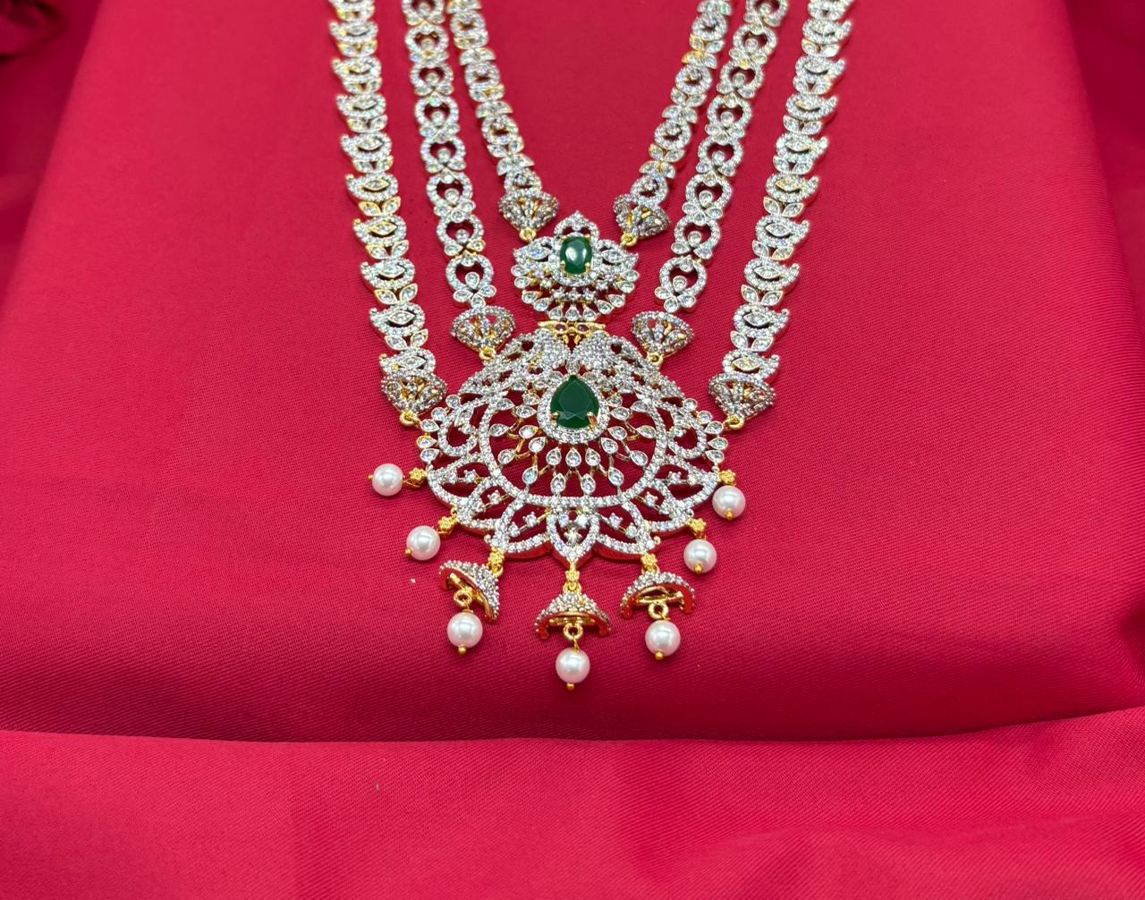 Gj polishing With peacock Designed Long Necklace