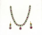 Victorian Multi Stones Short Necklace