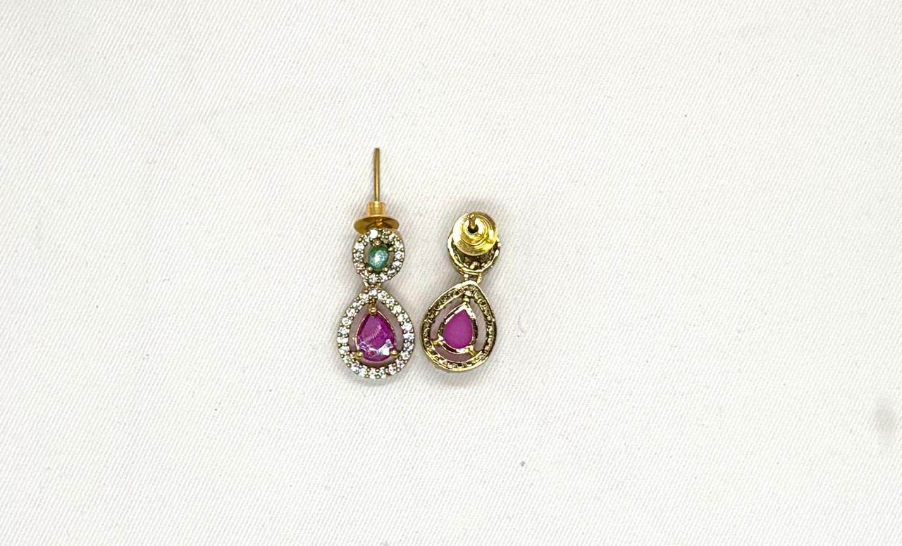 Victorian Multi Stones Short Necklace