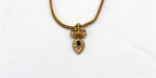 Gold finishing small Lakshmi Devi Pendent Short Necklace