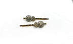 Victorian finishing With white Stones Hair Clip
