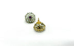 White Stones With Small Pink Studs
