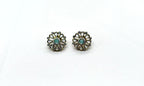 White Stones With Small Mite-Green Studs