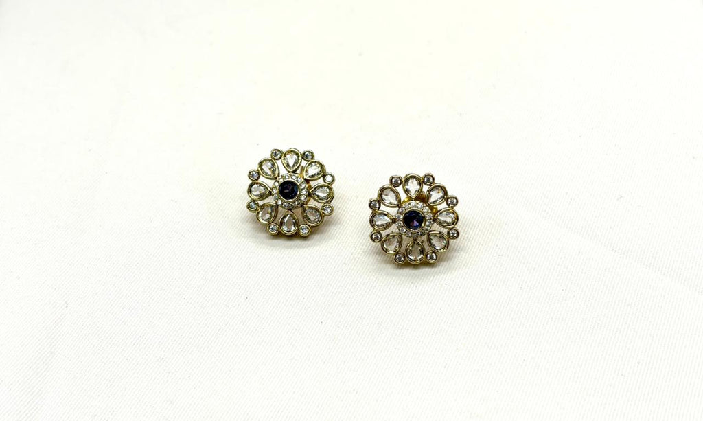 White Stones With Small purple Studs