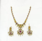 Gold Lord Lakshmi Short Necklace
