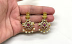 Gold Lord Lakshmi Short Necklace