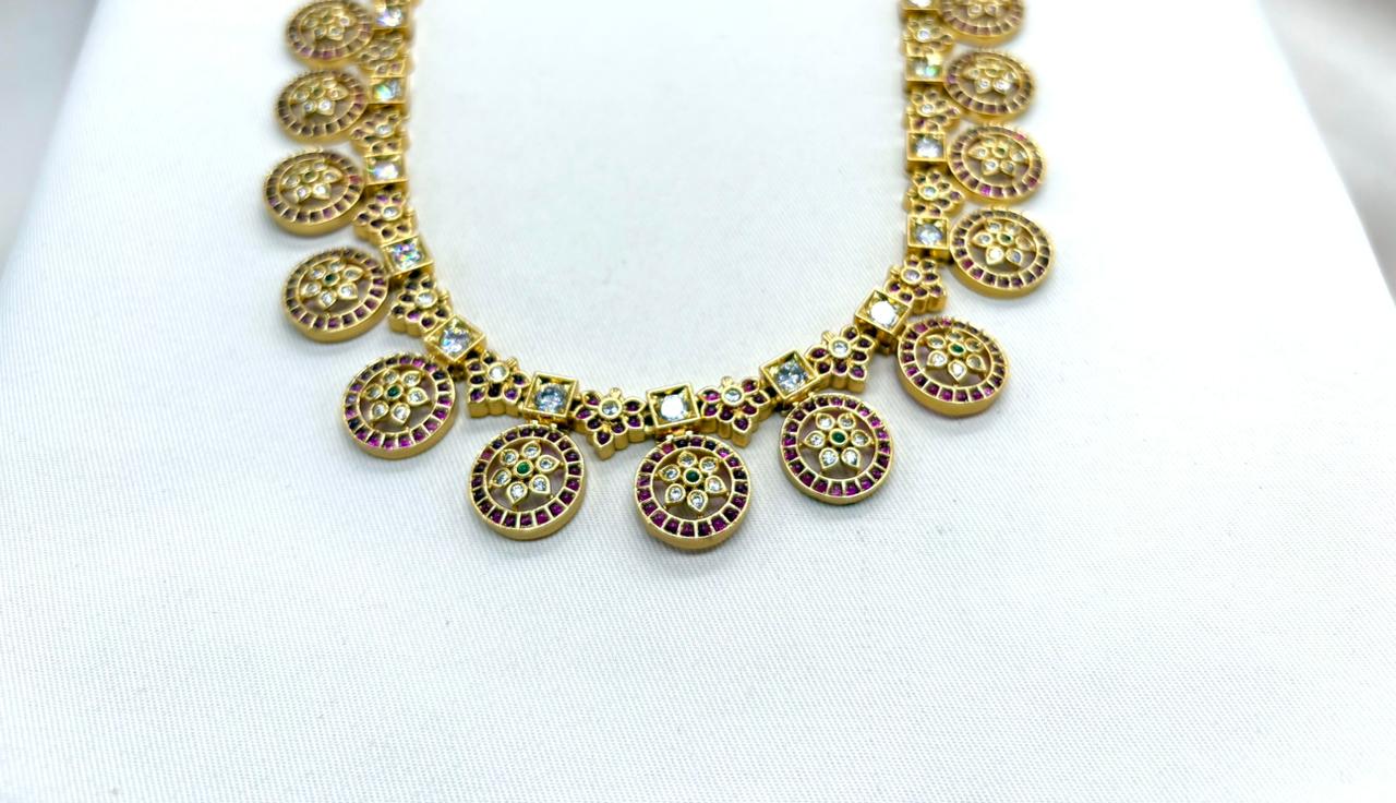 Jadau kundan Short Necklace