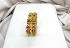 Matte finishing with Lord Lakshmi and white Stones Bangle