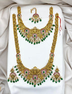 Matte finishing With Green Beads Combo-Set