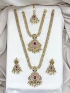 Matte finishing white white stone Combo-Set