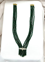 Green Multi-layered Onyx Beads Rani-Haram