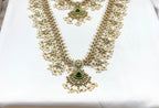 Nakshi finishing with white pearls Combo-Set