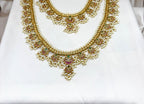 Kempu finishing with white pearls Combo-Set
