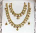 Kempu finishing with white pearls Combo-Set