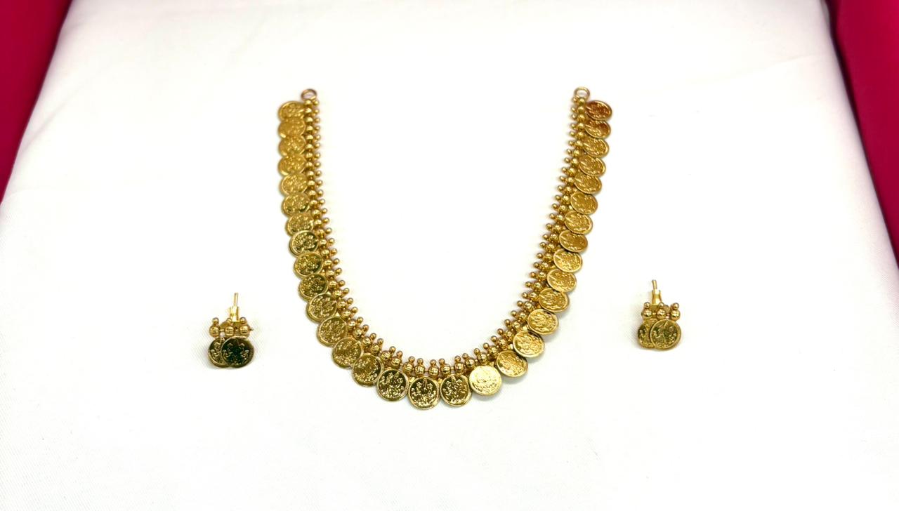 Victorian finishing Lakshmi Kasulu  Short Necklace