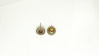 Victorian finishing With Red Stones Short Necklace