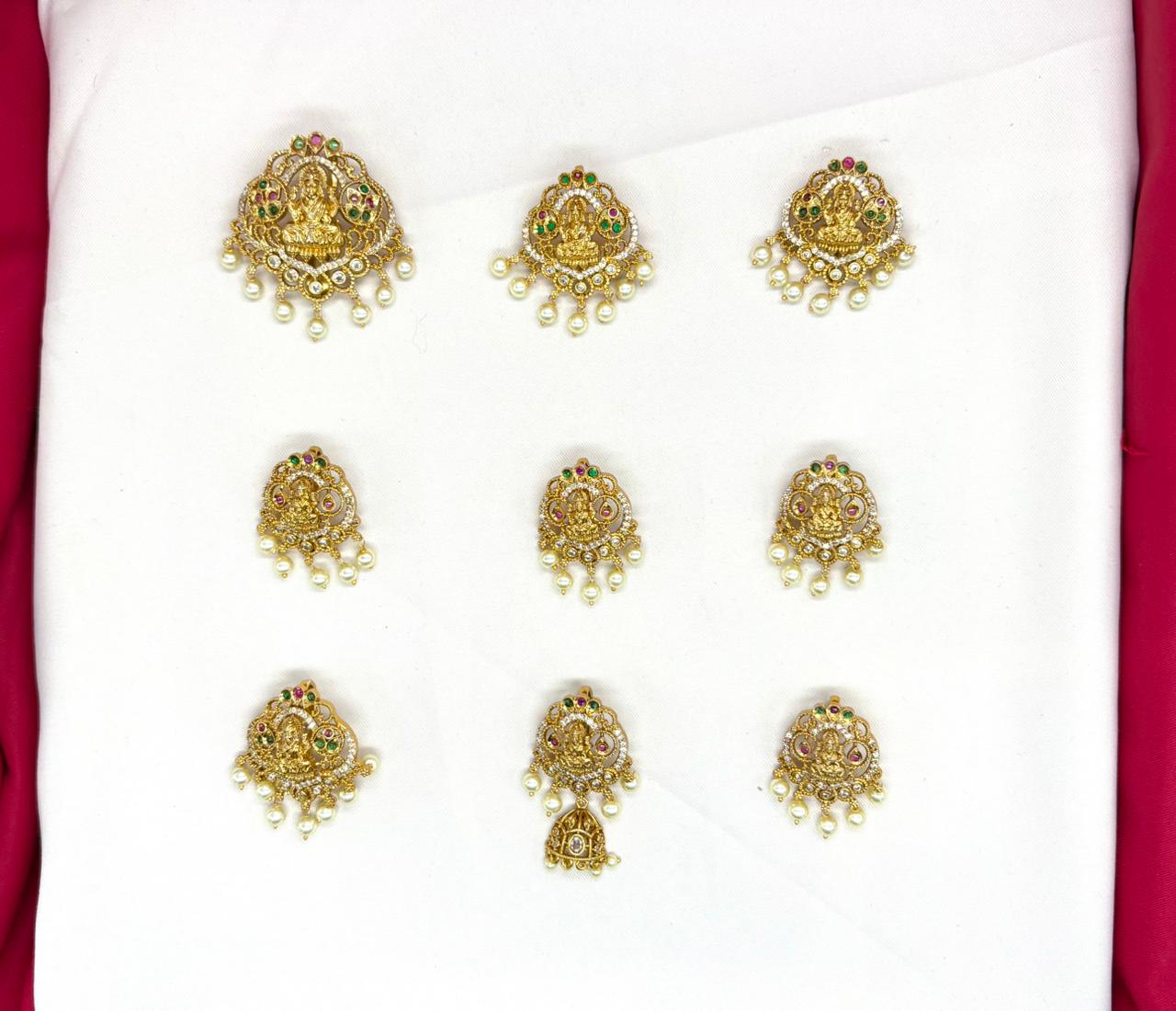Matte finishing Jadai Billai Lakshmi Devi  Deigned