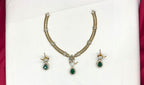 Victorian finishing Green Stone Parrot Designed Kanti