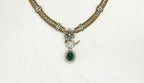 Victorian finishing Green Stone Parrot Designed Kanti