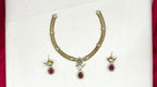 Victorian finishing Red Stone Parrot Designed Kanti
