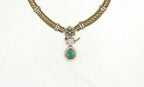 Victorian finishing Mint-Green Stone Parrot Designed Kanti