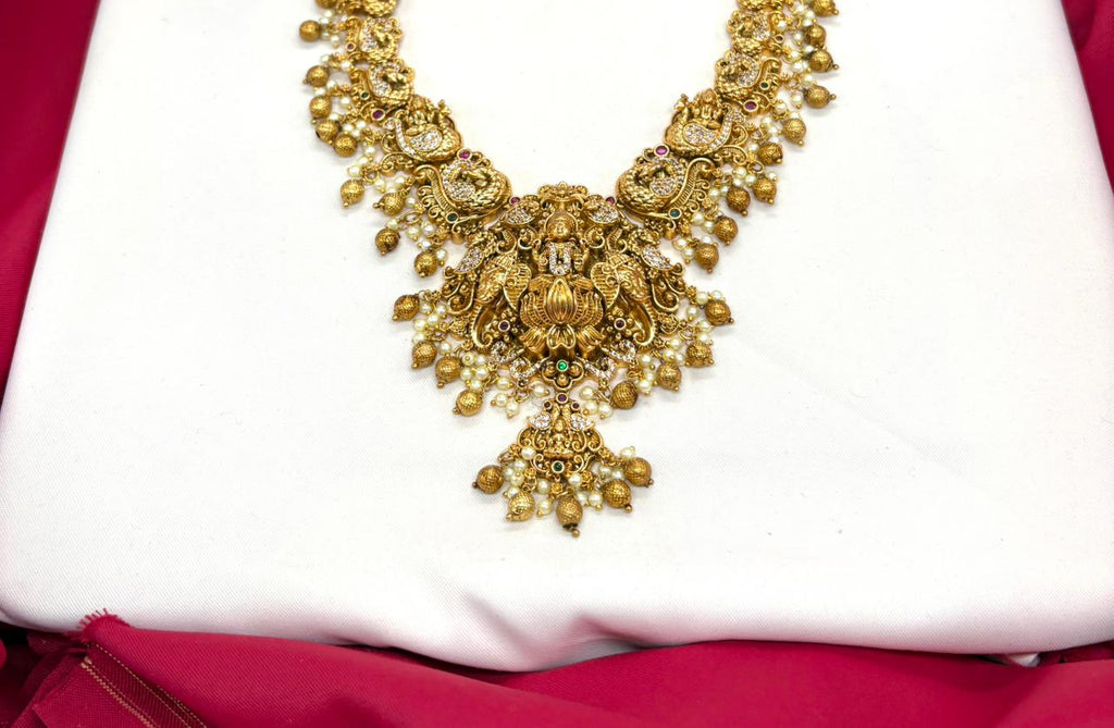Nakshi finishing with peacock designed Long Haram