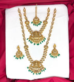 Nakshi finishing Green Beads Combo-Set