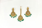 Nakshi finishing Green Beads Combo-Set
