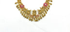 Gold plating with real kemou stones Short Necklace