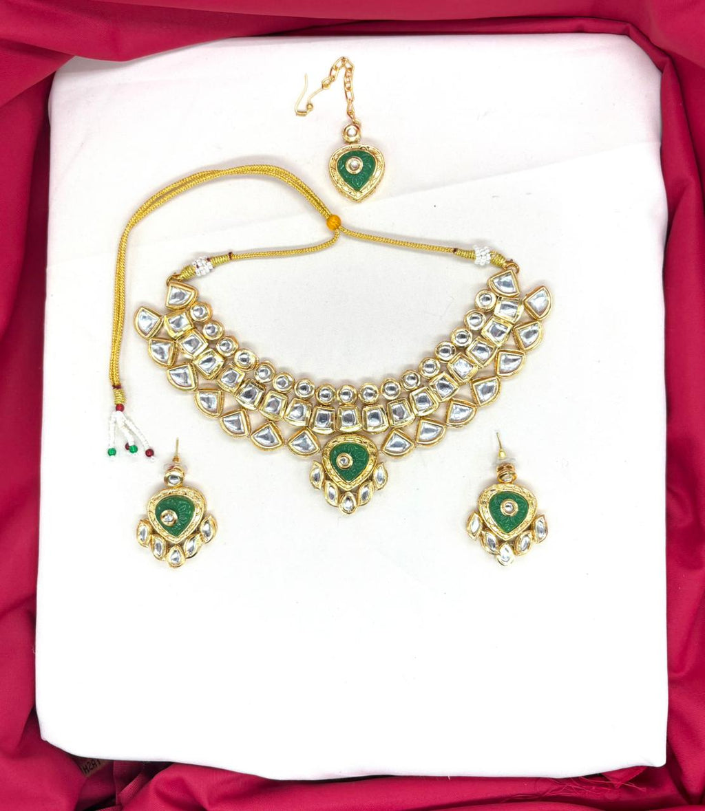 Gold-toned Kundan Stone heavy Choker