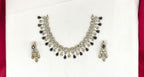 Victorian finishing with Purple stone Short Necklace