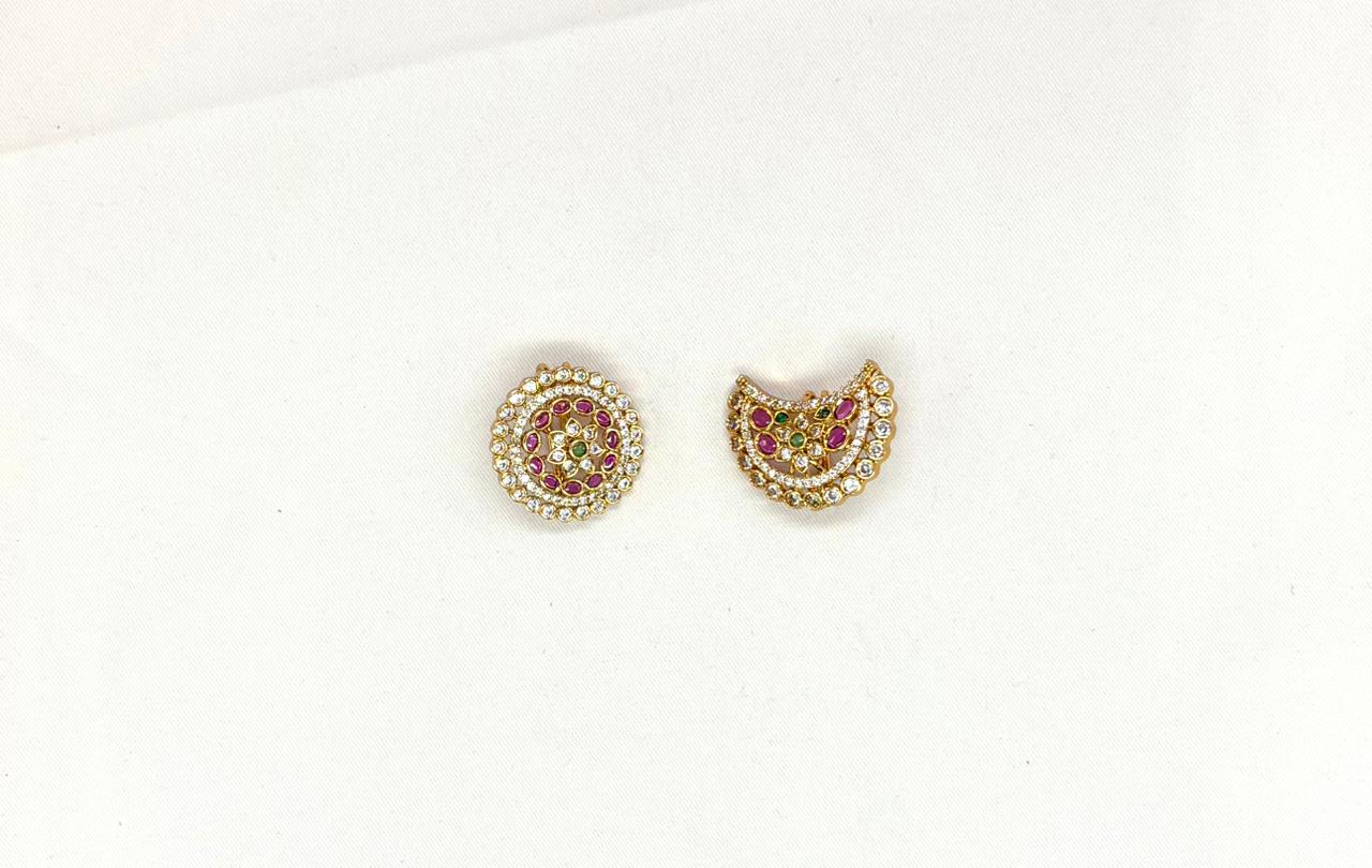 Matte finishing with multi stones jadai billai