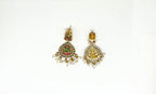 Meenakari Enamel Antique finish With lord Lakshmi  Short Necklace