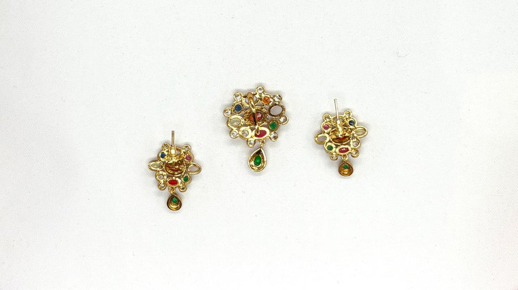Gold Navratana pendent vedic astrology Locket