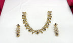 Gold-plated American Diamond Purple Stones Short Necklace