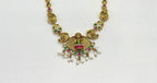 Enamel Antique finish With Short Necklace