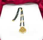 Black Beads Set 2 Line Lakshmi Devi pendent