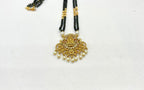 Black Beads Set 2 Line Lakshmi Devi pendent