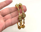 Matte finishing With small stones Lord Lakshmi Bangle