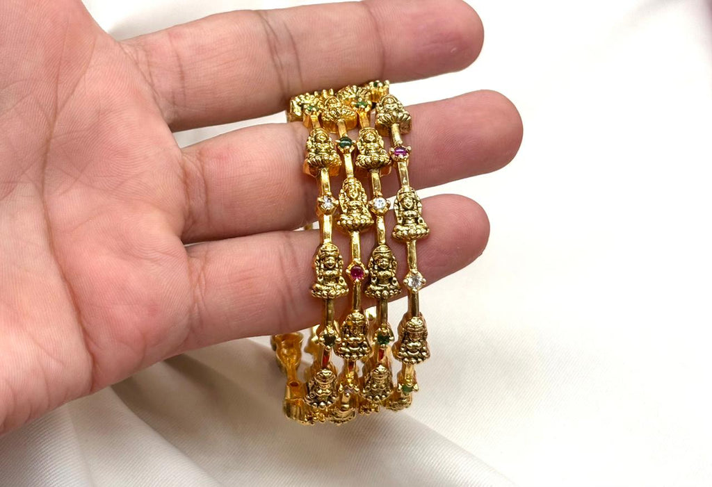 Matte finishing Beautifully Designed Lord Lakshmi Bangle