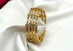 Pure panchaloham white stone 4 bangles