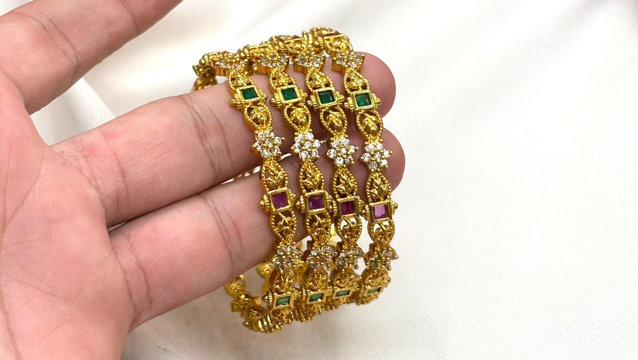 Matte finishing with star designed and lord Lakshmi Bangle