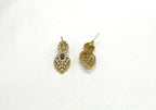 Matte finishing Puple Leaf Designed with stones Short Necklace